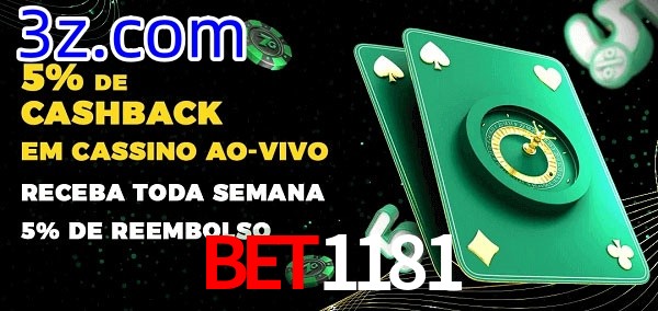 Promoções do cassino ao Vivo BET1181